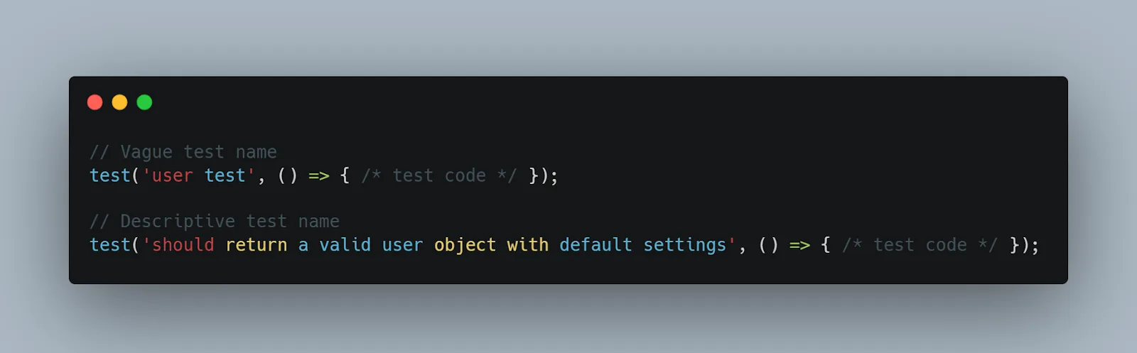 Test function verifying object properties.