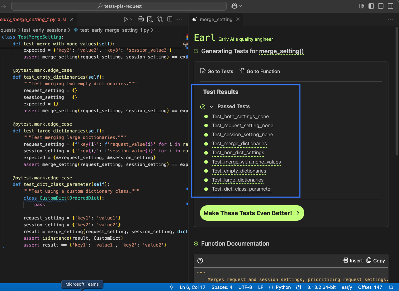 Enhance Tests for Python
